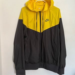 Y2K NIKE WINDBREAKER HOODIE COLOUR PATTERN ZIP